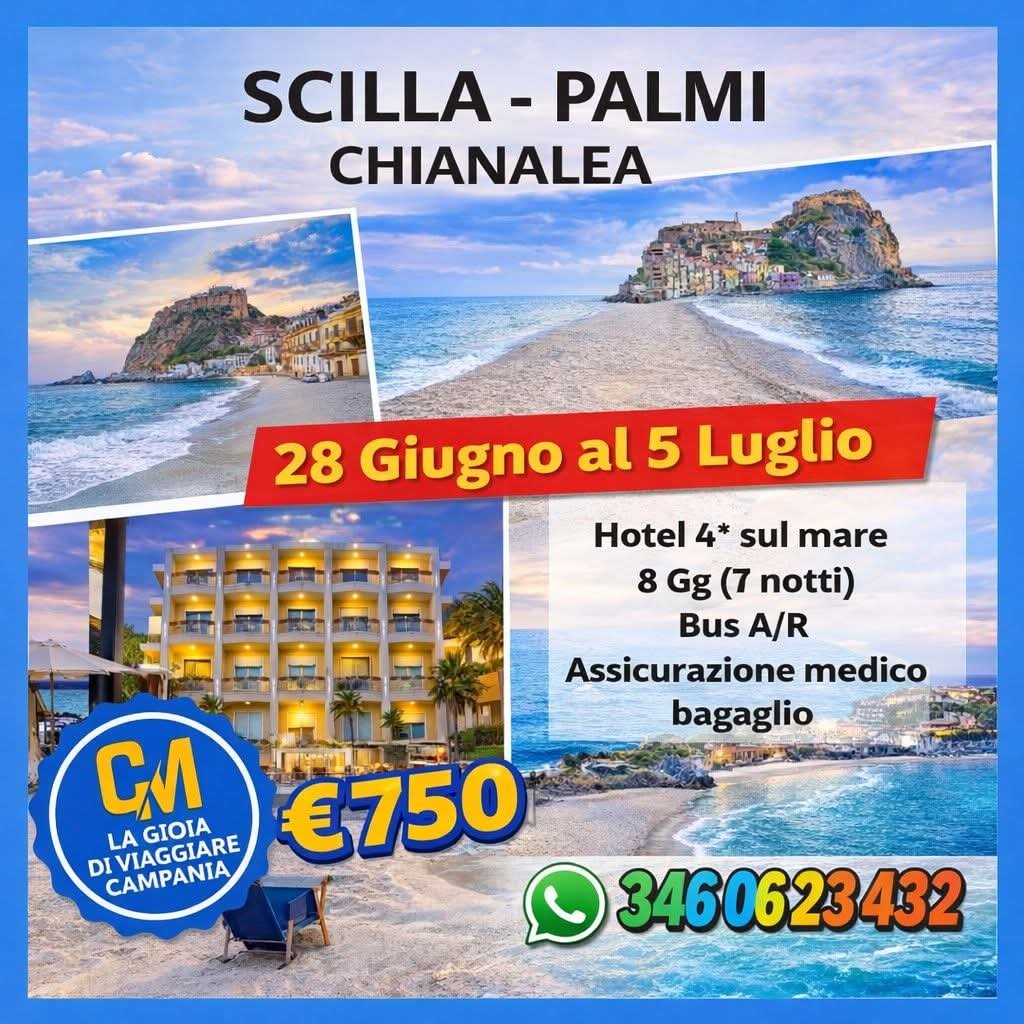 Scilla - Palmi - Chianalea Dal 28 giugno Al 05 luglio fb img 1772644596089