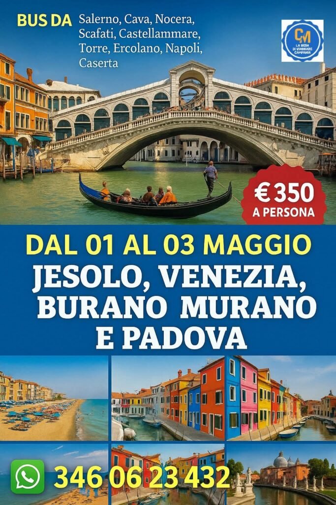 Jesolo Venezia Burano Murano e Padova dal 01 al 03 Maggio fb img 1772746162912