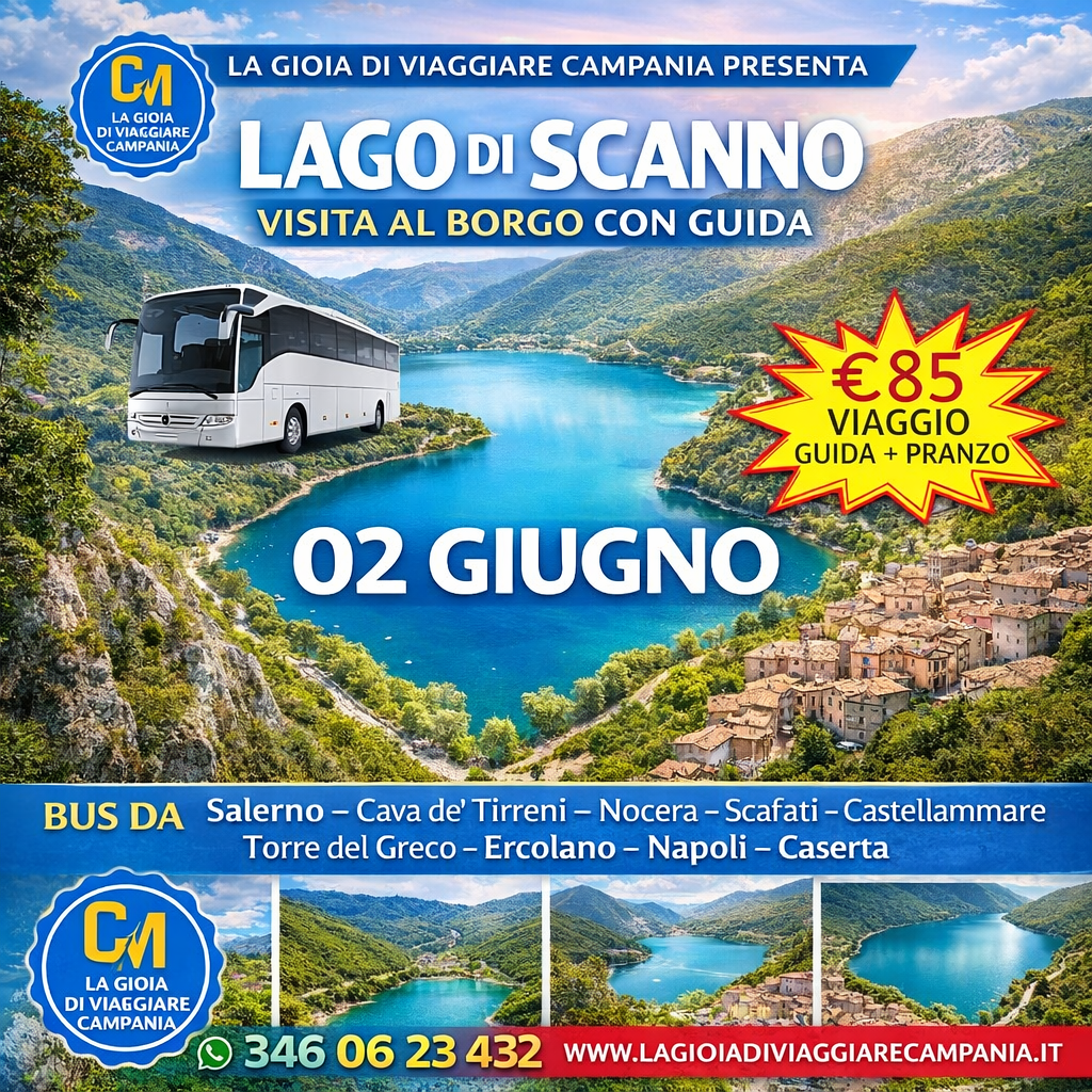 Lago di Scanno con visita al suo borgo con visita guidata 02 Giugno file 0000000019ac71fdb49b836d7d057083