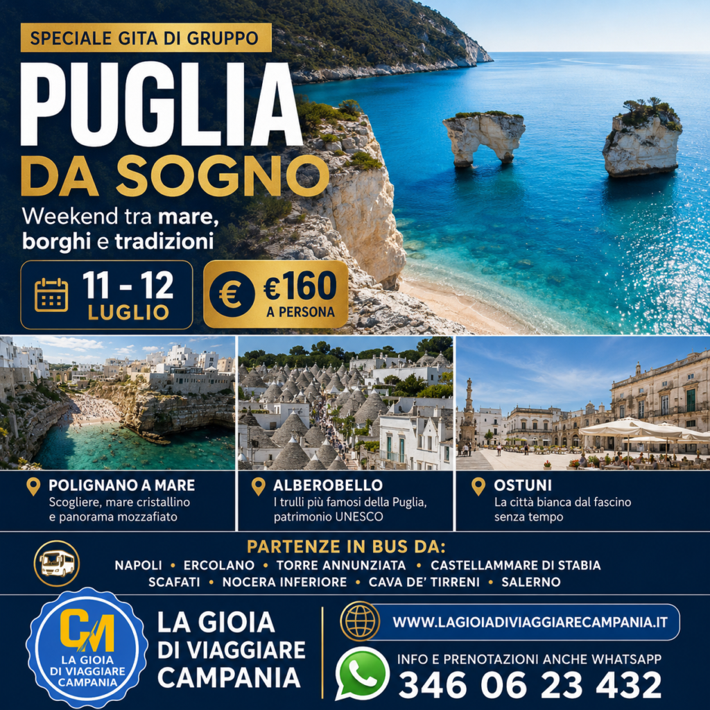 Weekend da sogno in Puglia Polignano a mare Alberobello Ostuni dal 11 al 12 Luglio file 0000000060347243b1701df767fa6721
